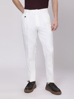 White Gurkha Style Trousers