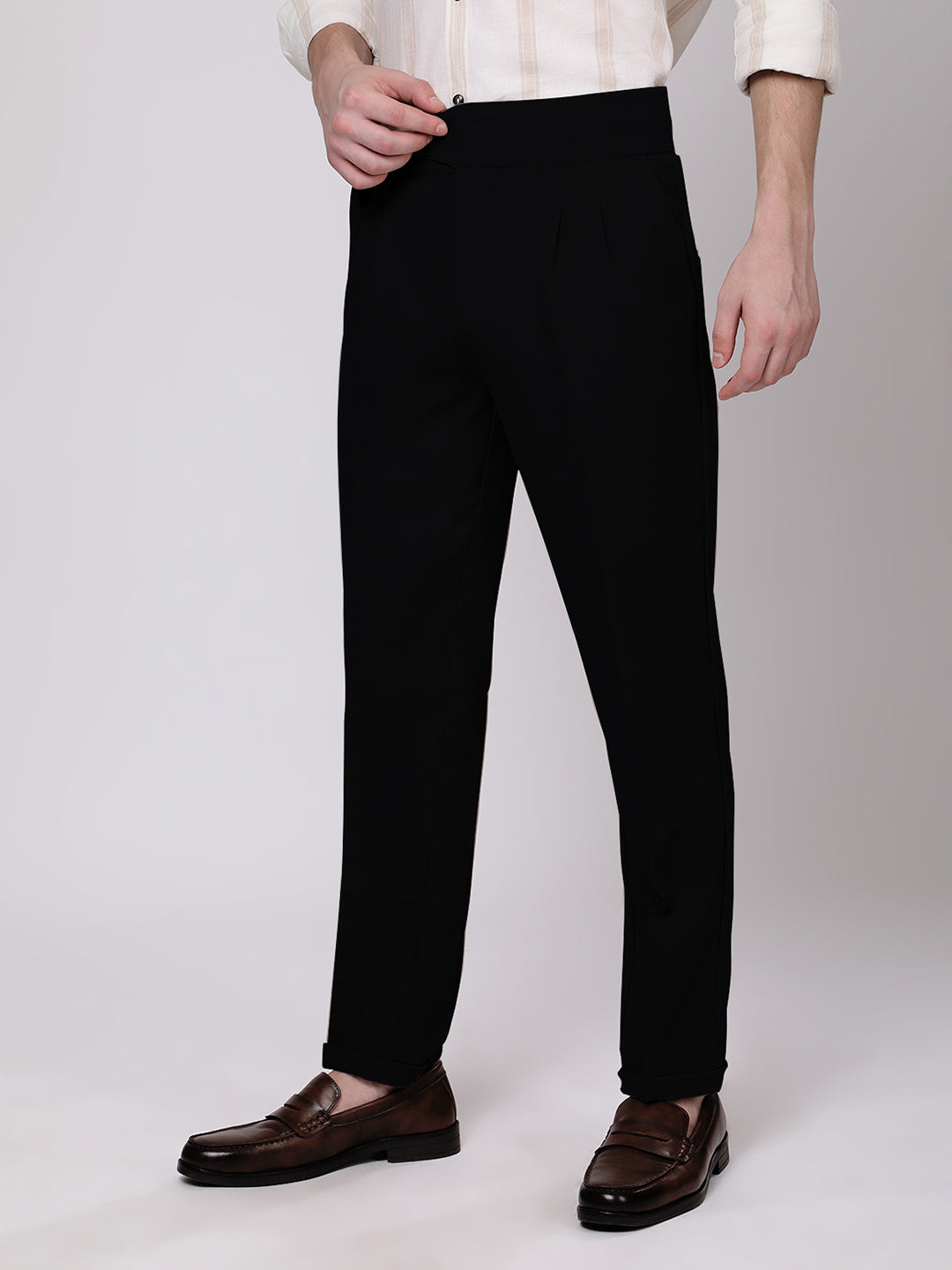 Black Gurkha Style Pants