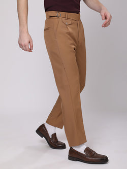 Chestnut Gurkha Style Trousers
