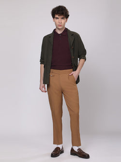 Chestnut Gurkha Style Trousers