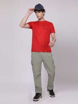 Sage Green Cargo Loose Fit Pants
