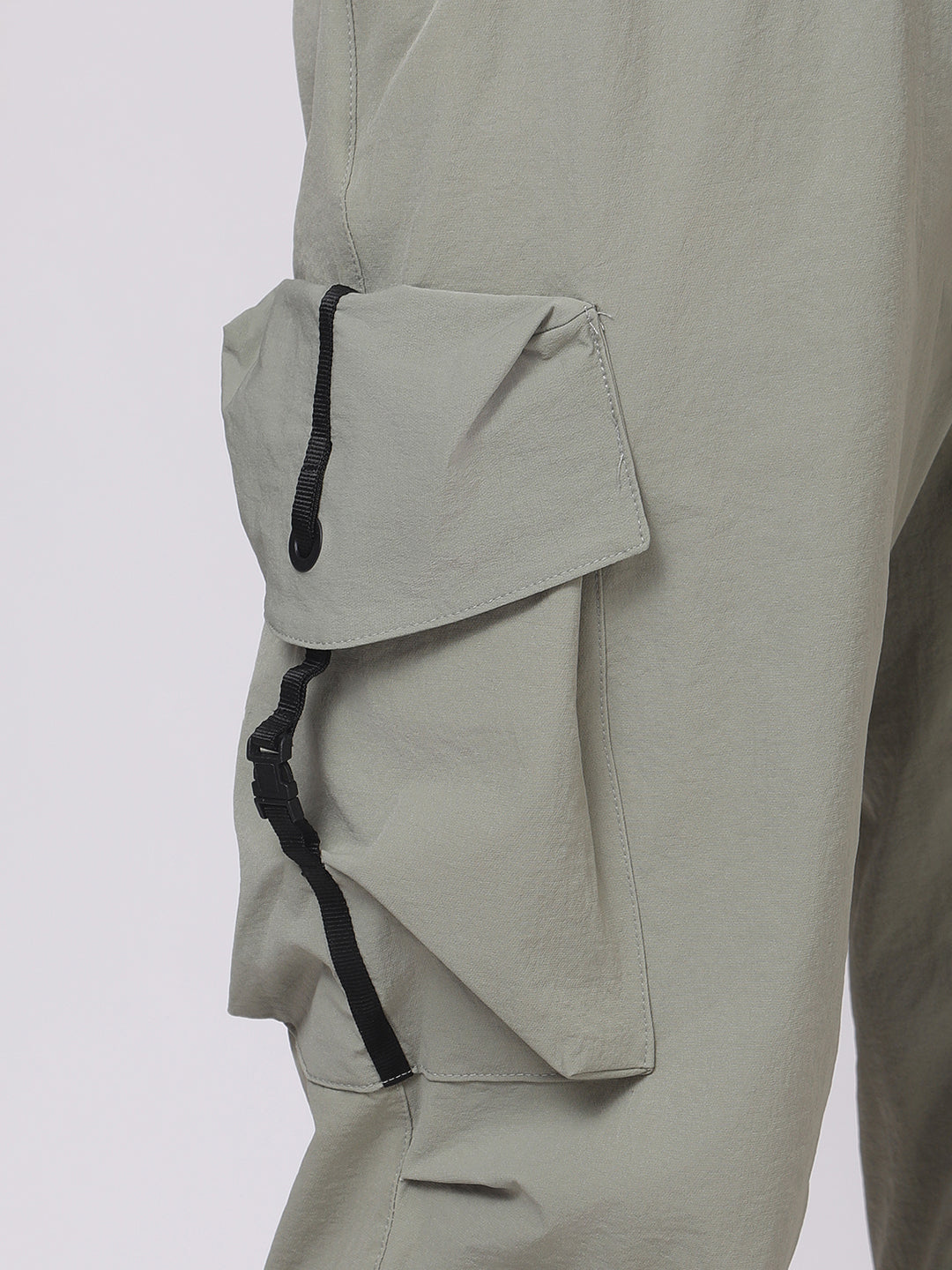 Sage Green Cargo Loose Fit Pants