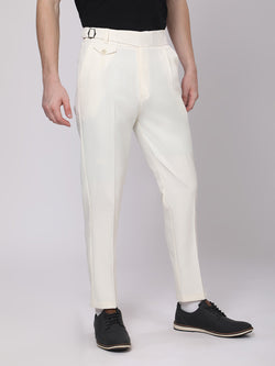Light Beige Gurkha Style Office Trousers