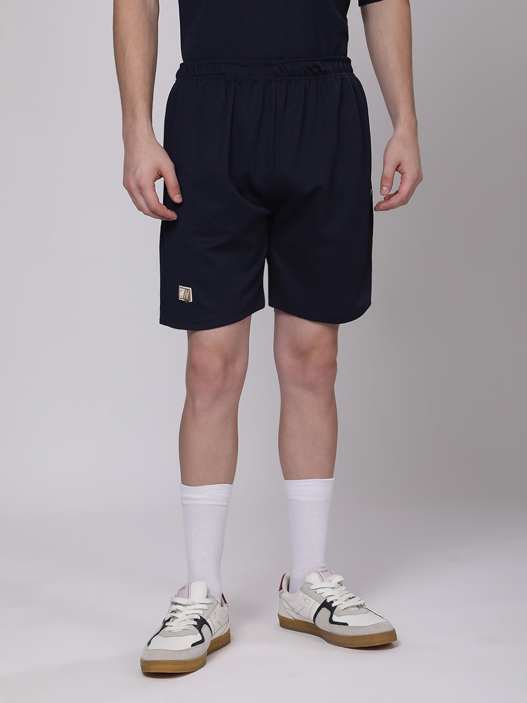 Midnight Navy Half-Zip Polo & Shorts Co-ord Set – Sleek & Sporty