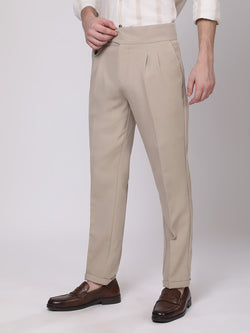 Camel Brown Gurkha Style Casual Trousers