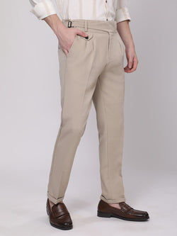 Camel Brown Gurkha Style Casual Trousers