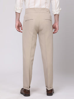 Camel Brown Gurkha Style Casual Trousers
