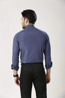 Slate Formal Cotton-Poly Shirt