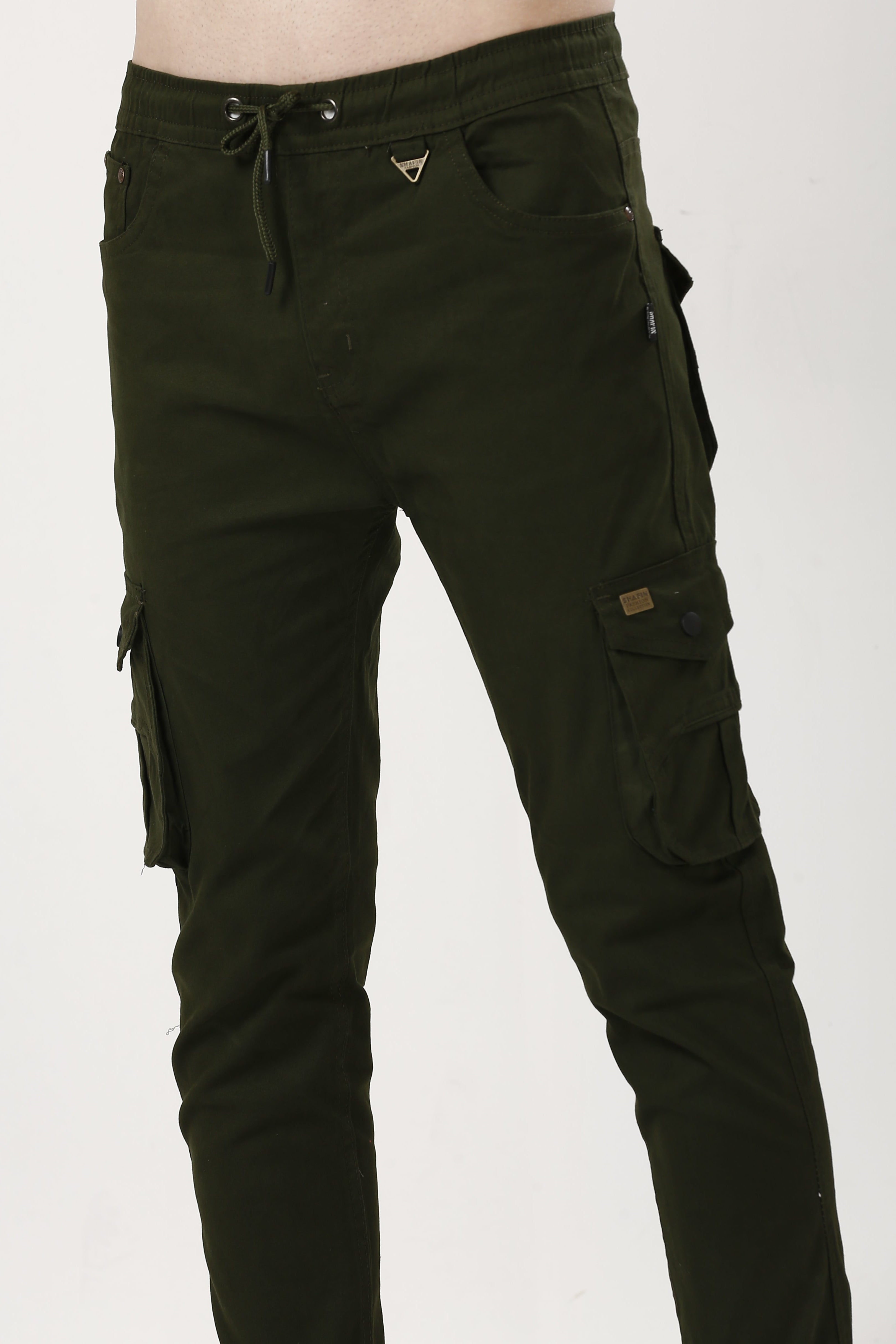 Stylish Dark Green Cargo Joggers