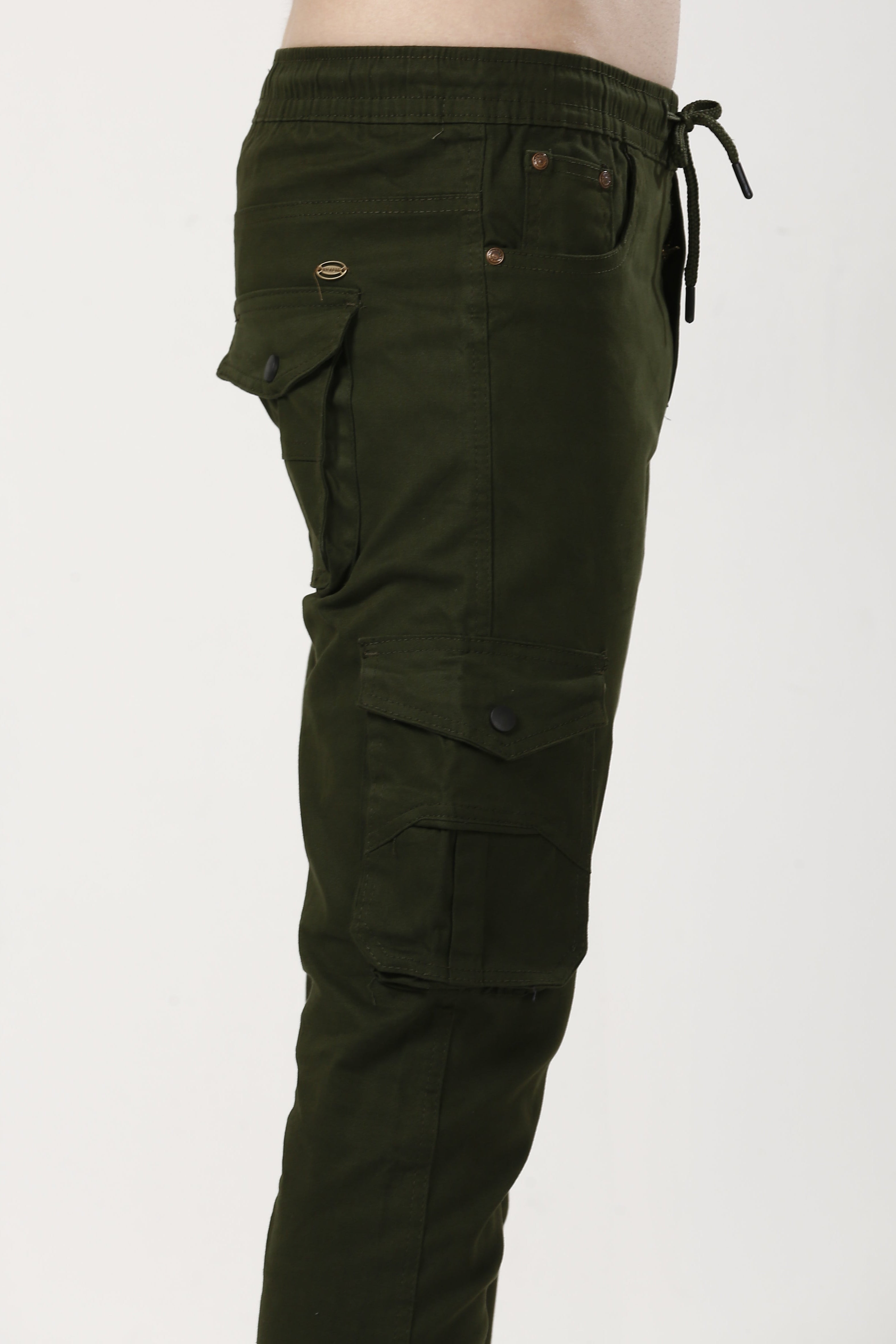 Stylish Dark Green Cargo Joggers