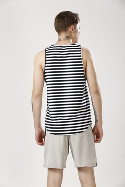 Black Thin Striped Sando