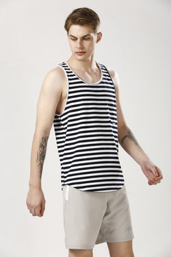 Black Thin Striped Sando