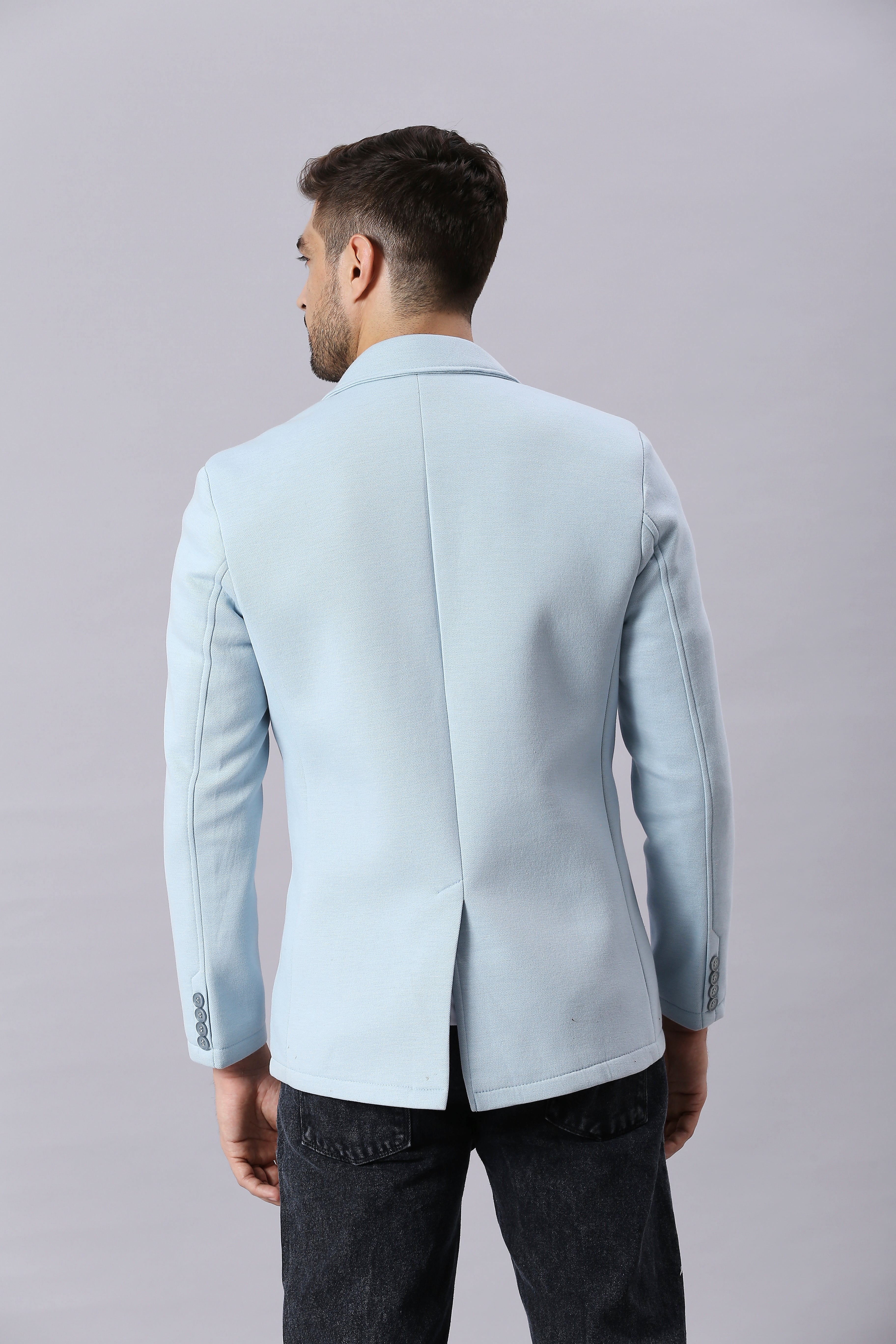 Pale Aqua Casual Blazer