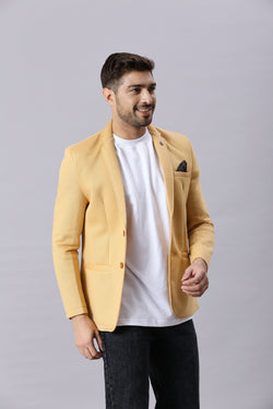 Pale Gold Casual Blazer