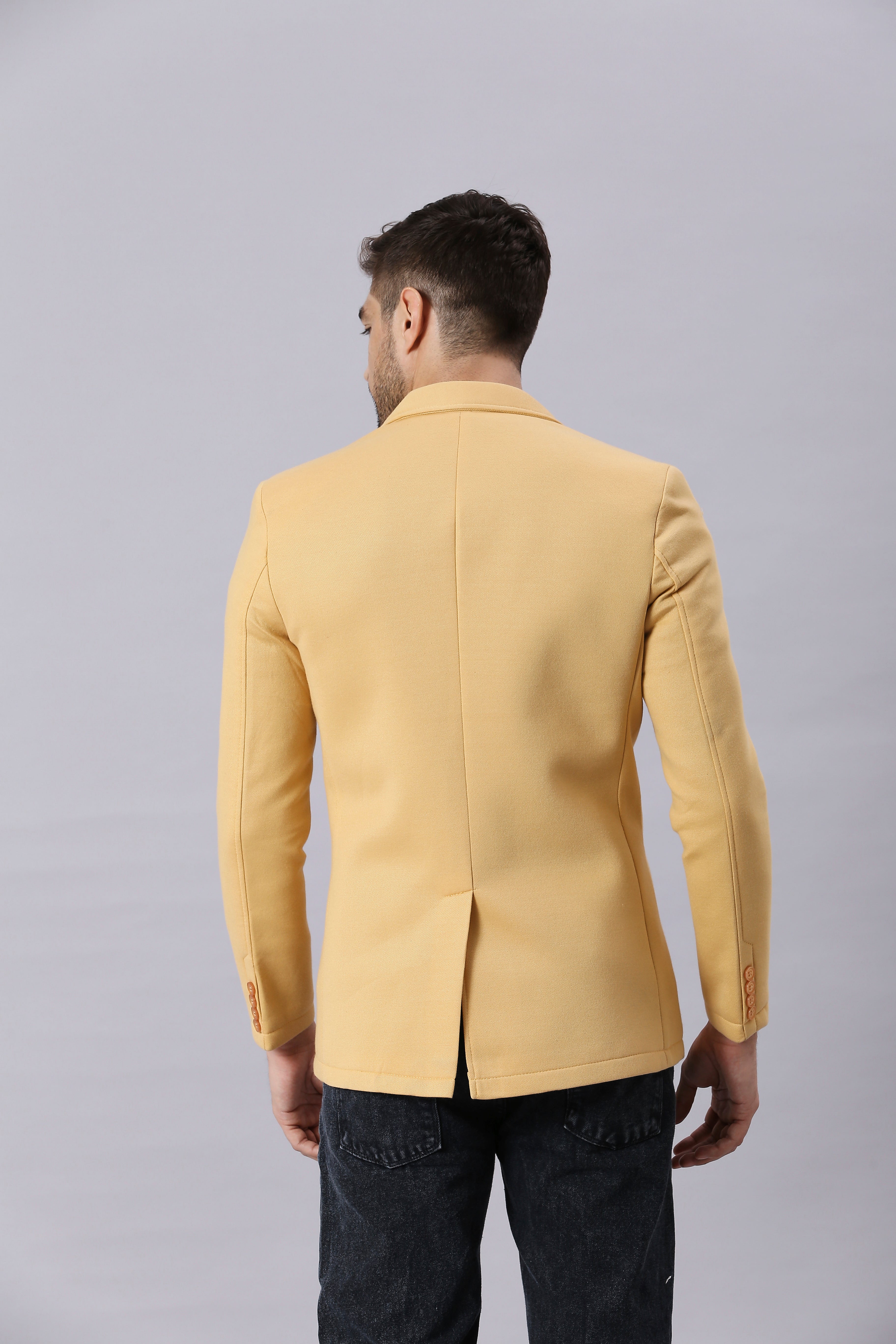 Pale Gold Casual Blazer