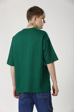 Oversized Green Cotton T-Shirt