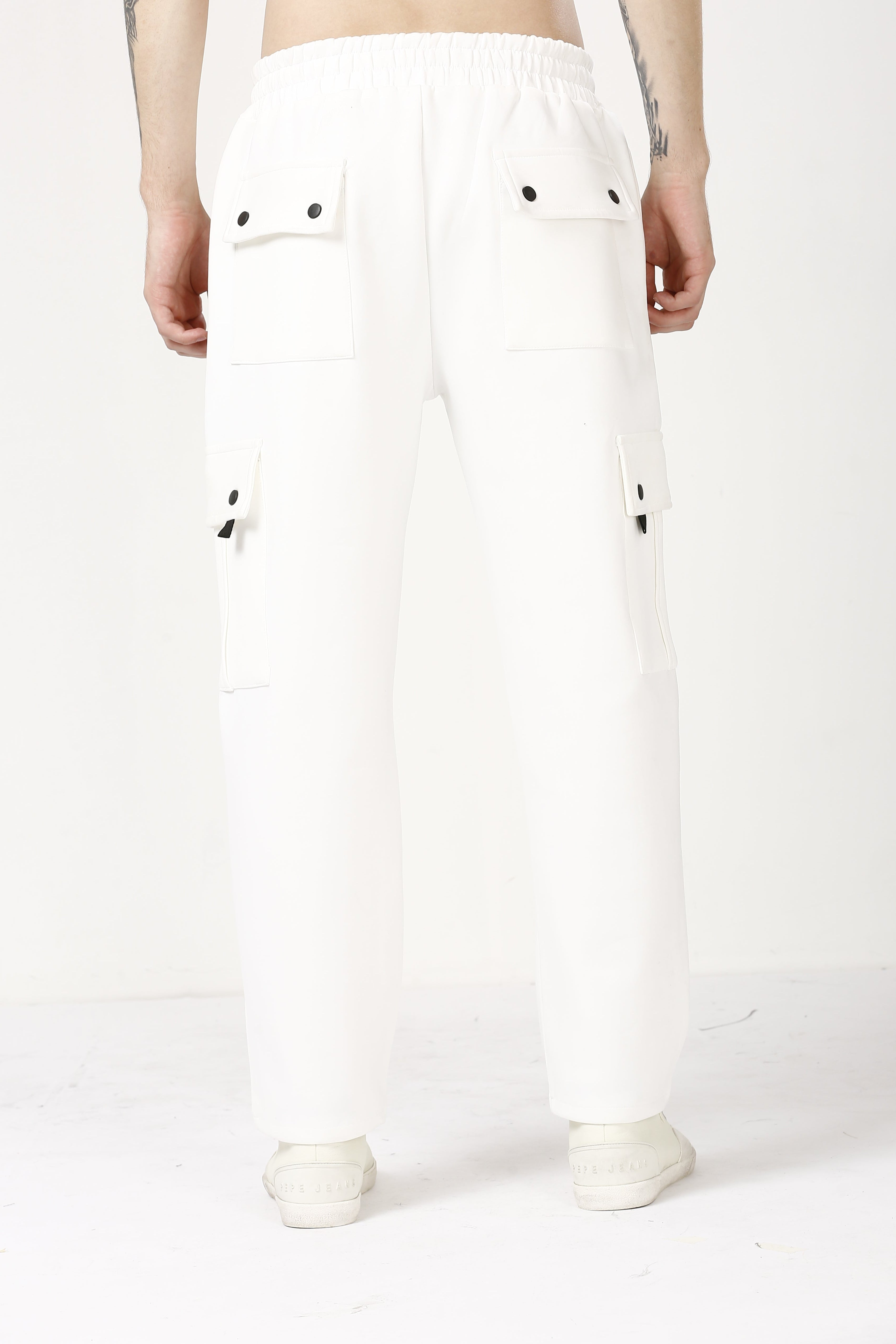 Versatile White Cargo Pants