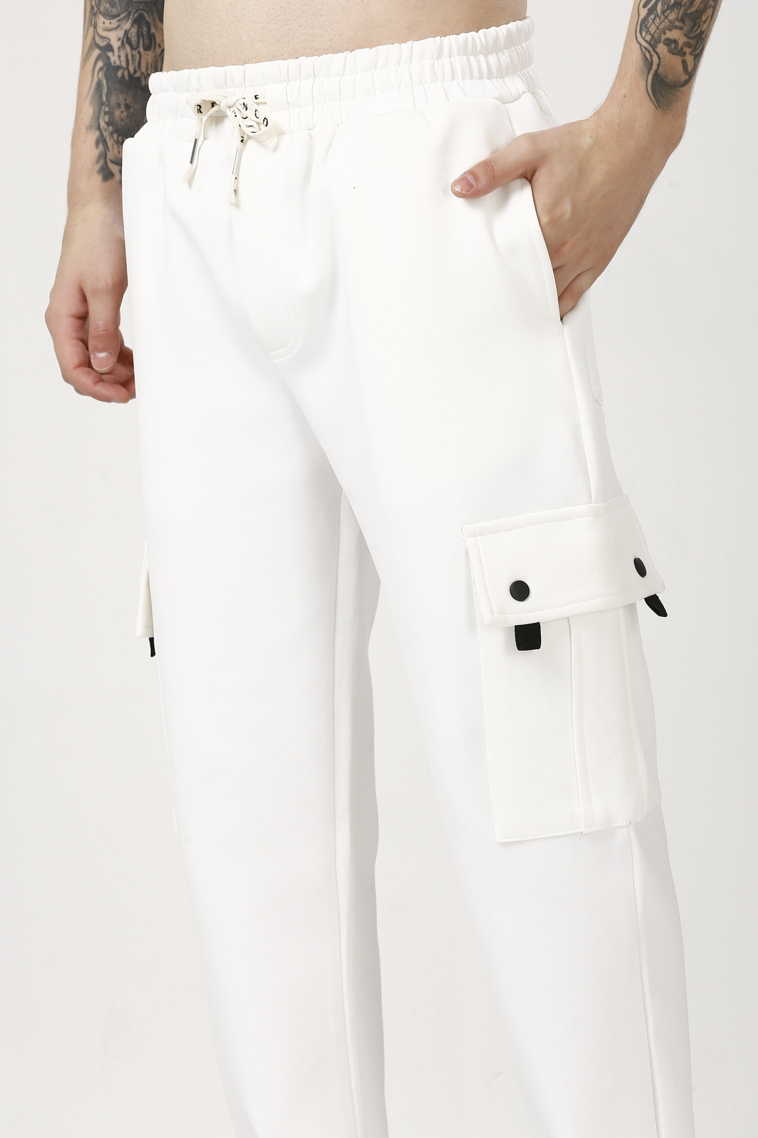 Versatile White Cargo Pants