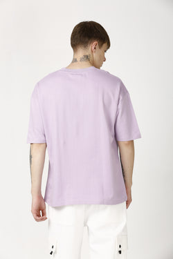 Oversized Lavender Cotton T-Shirt