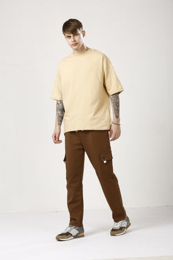 Oversized Brandy Cotton T-Shirt