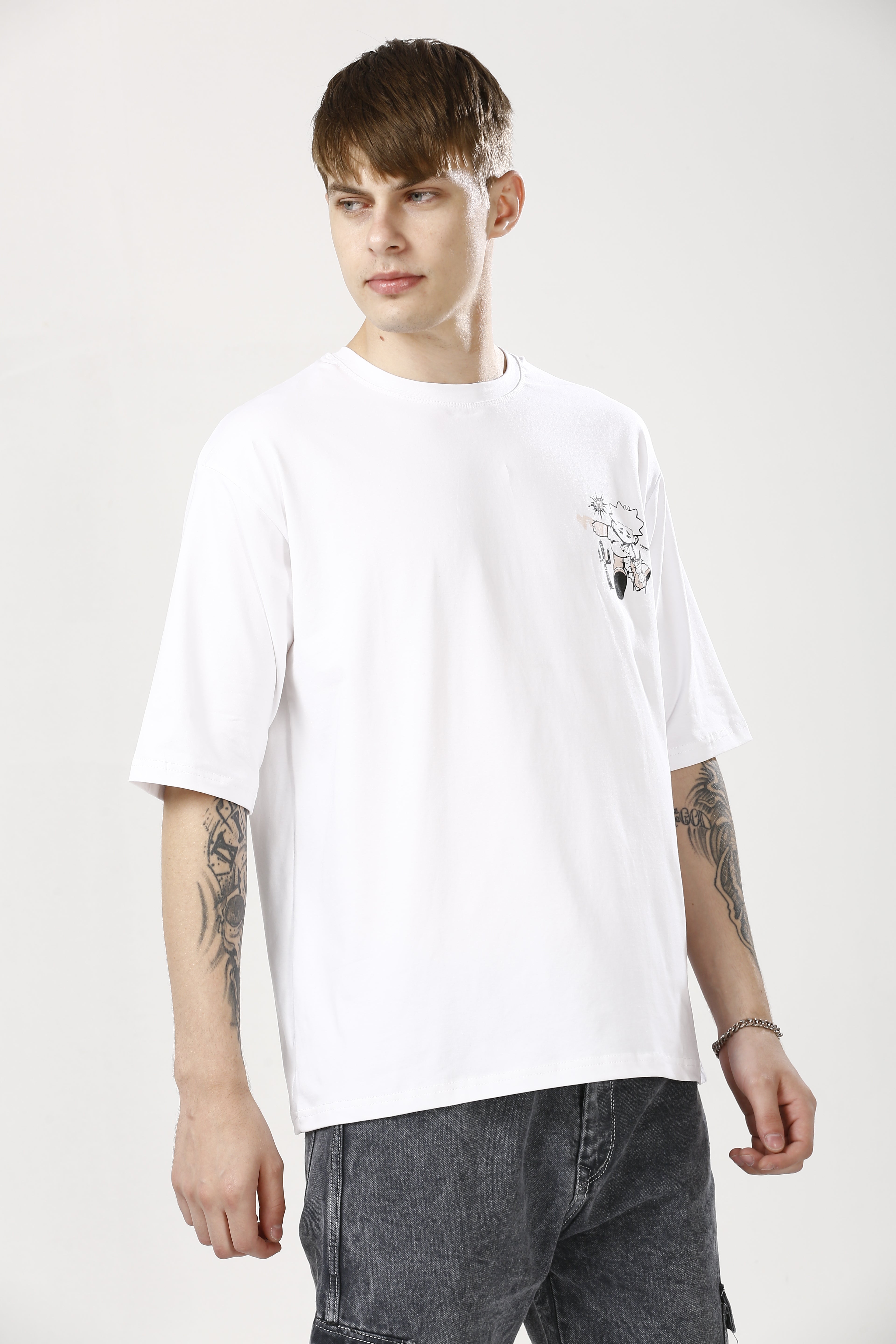 Oversized White Cotton T-Shirt