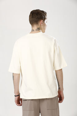 Oversized Light Yellow Cotton T-Shirt