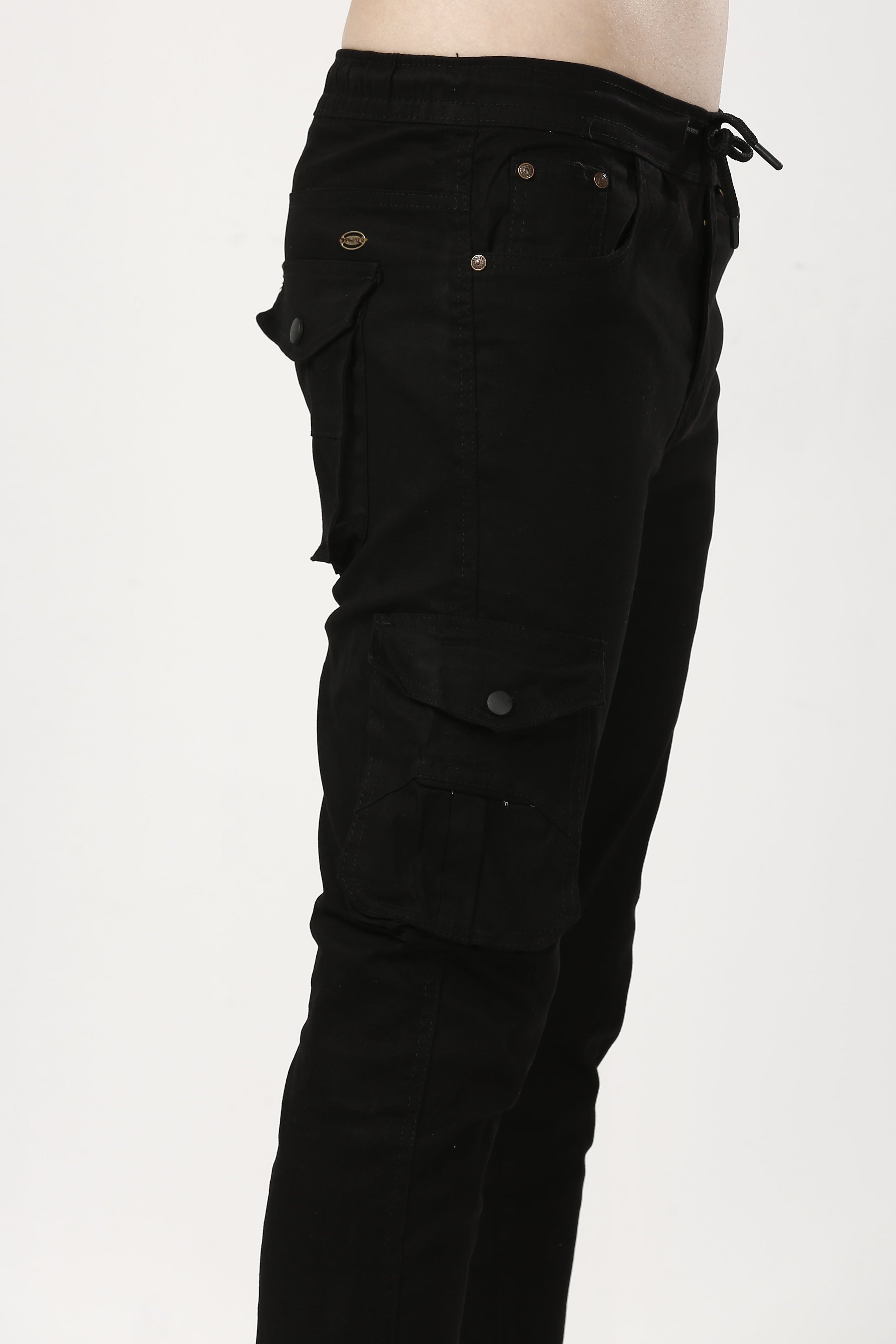 Stylish Black Cargo Joggers