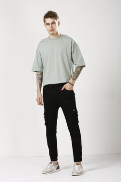 Stylish Black Cargo Joggers