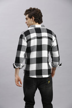 Black & White Checks Oversize Shirt