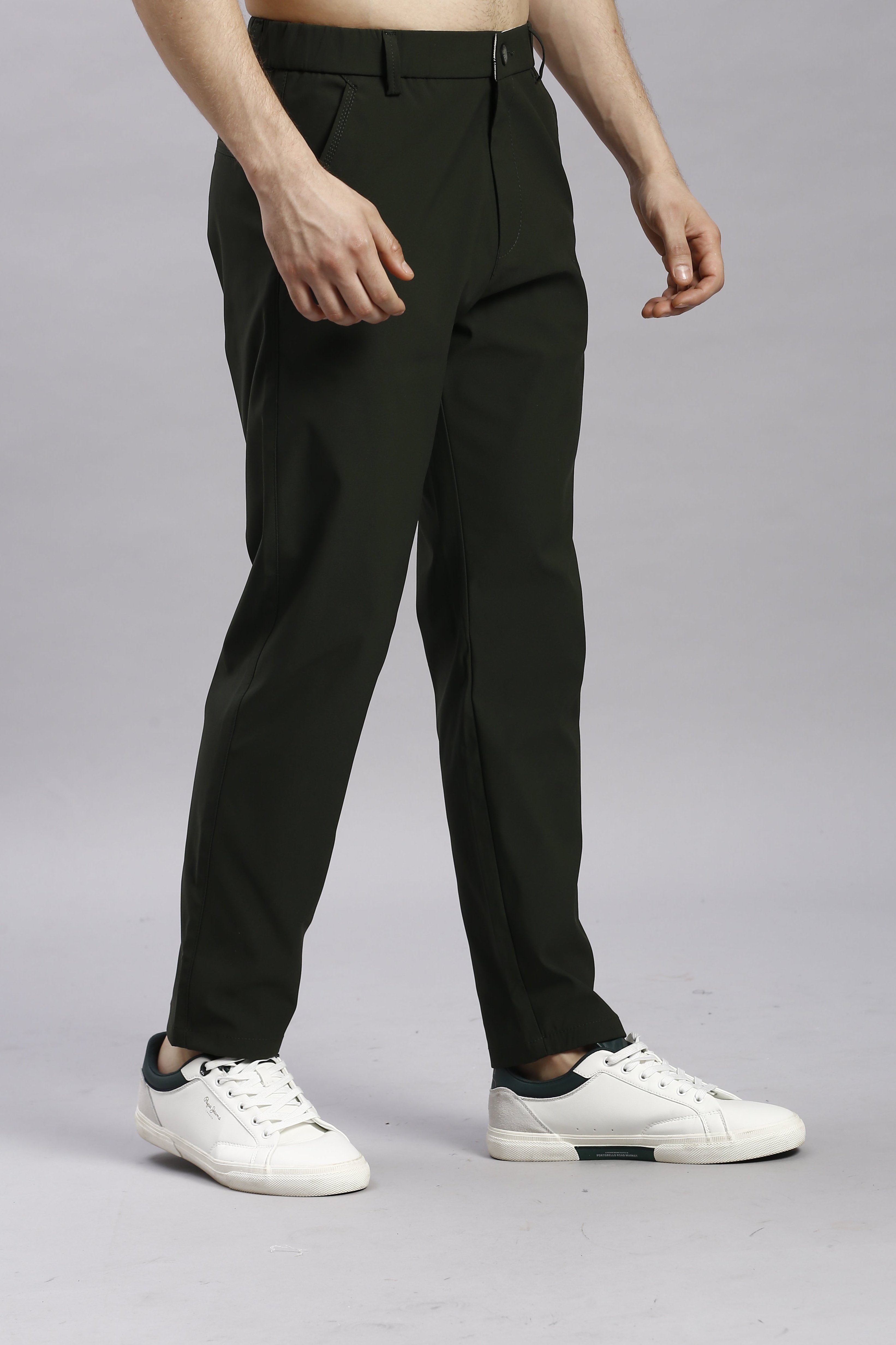 Green Korean Style Stretchable Pants