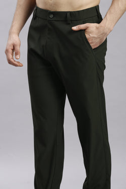 Green Korean Style Stretchable Pants