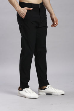 Black Korean Style Stretchable Pants