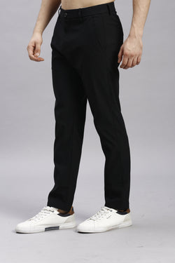 Black Korean Style Stretchable Pants