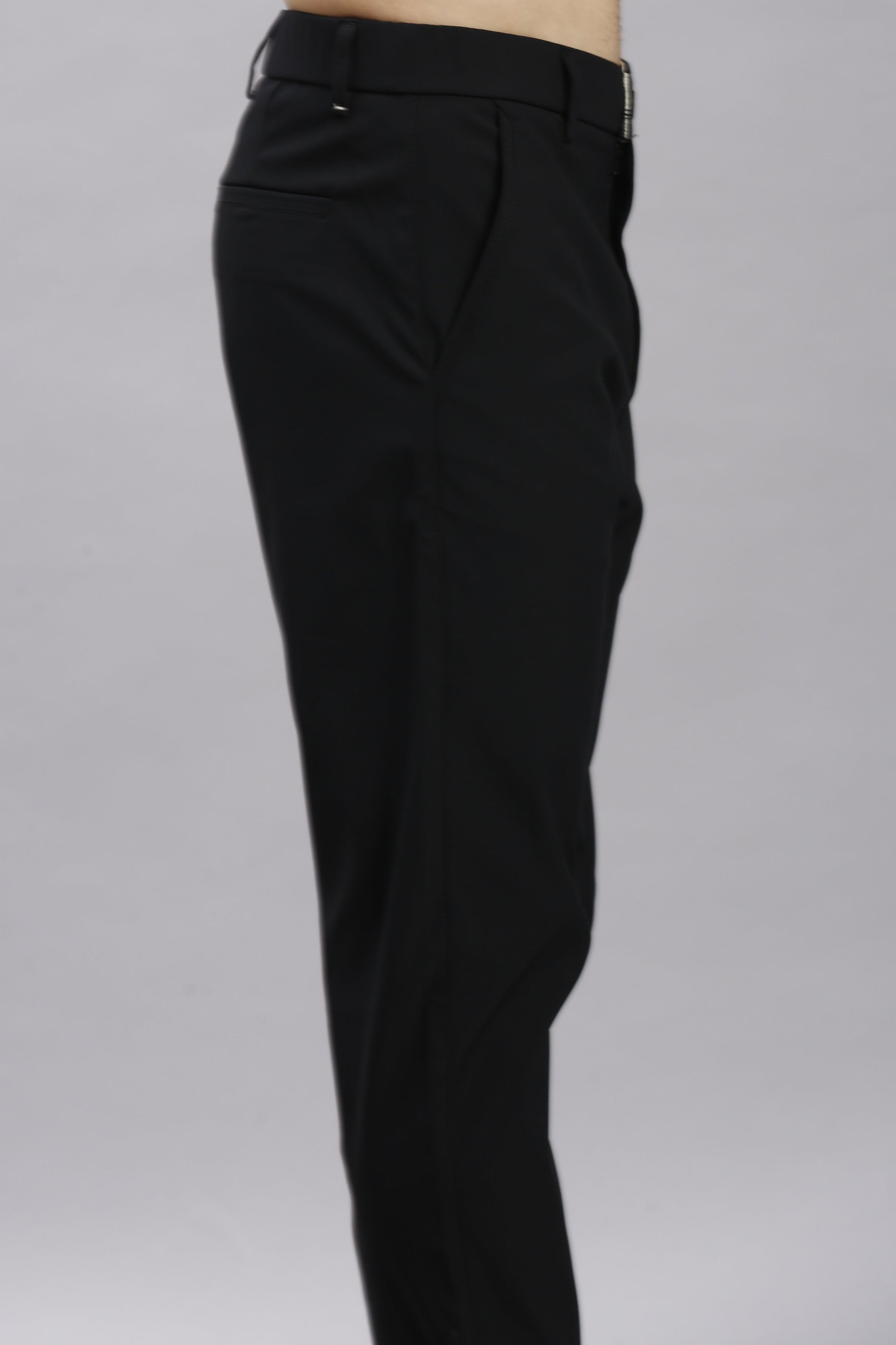 Black Korean Style Stretchable Pants