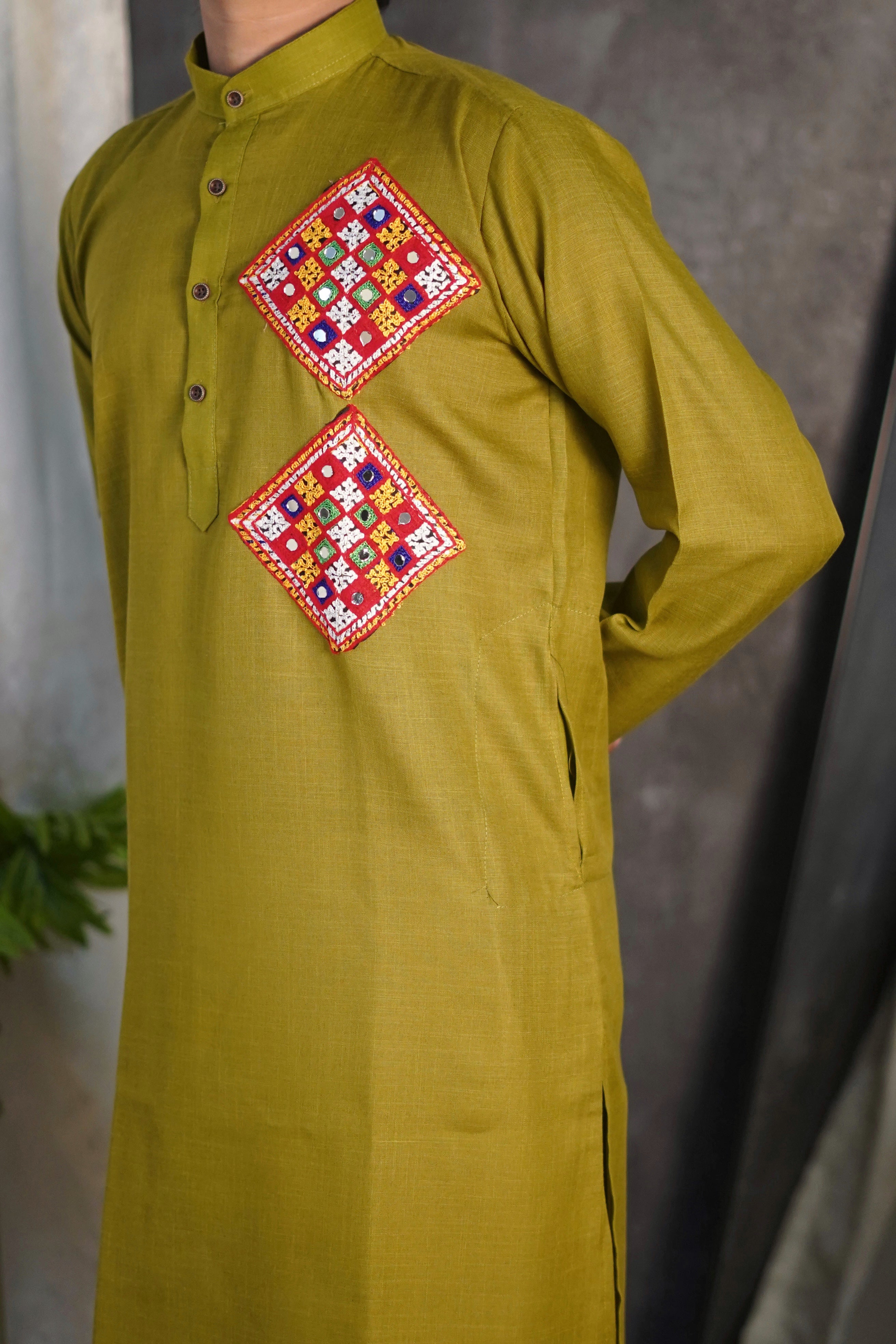 Kutchi Embroidered Alpine Kurta