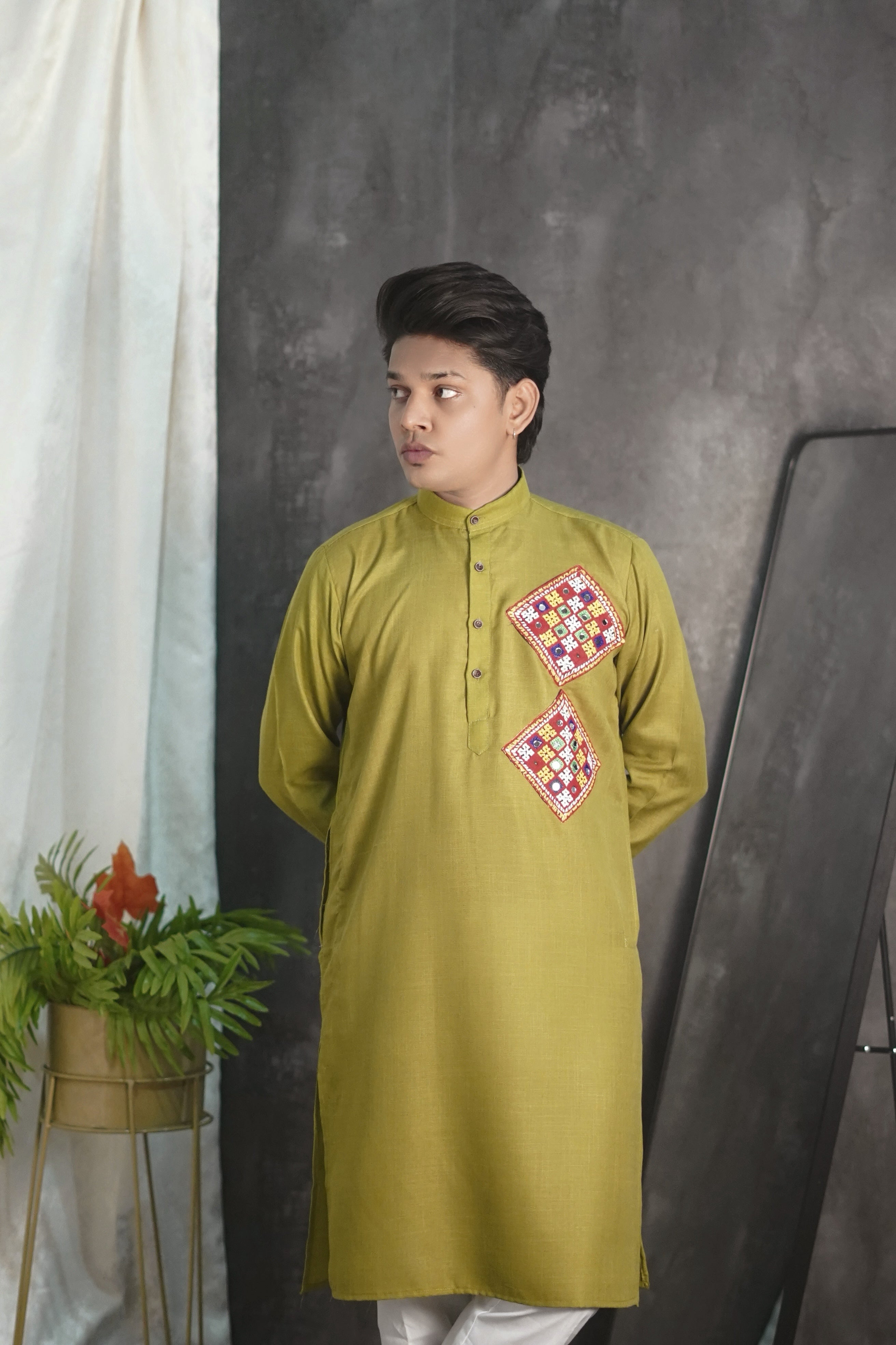 Kutchi Embroidered Alpine Kurta