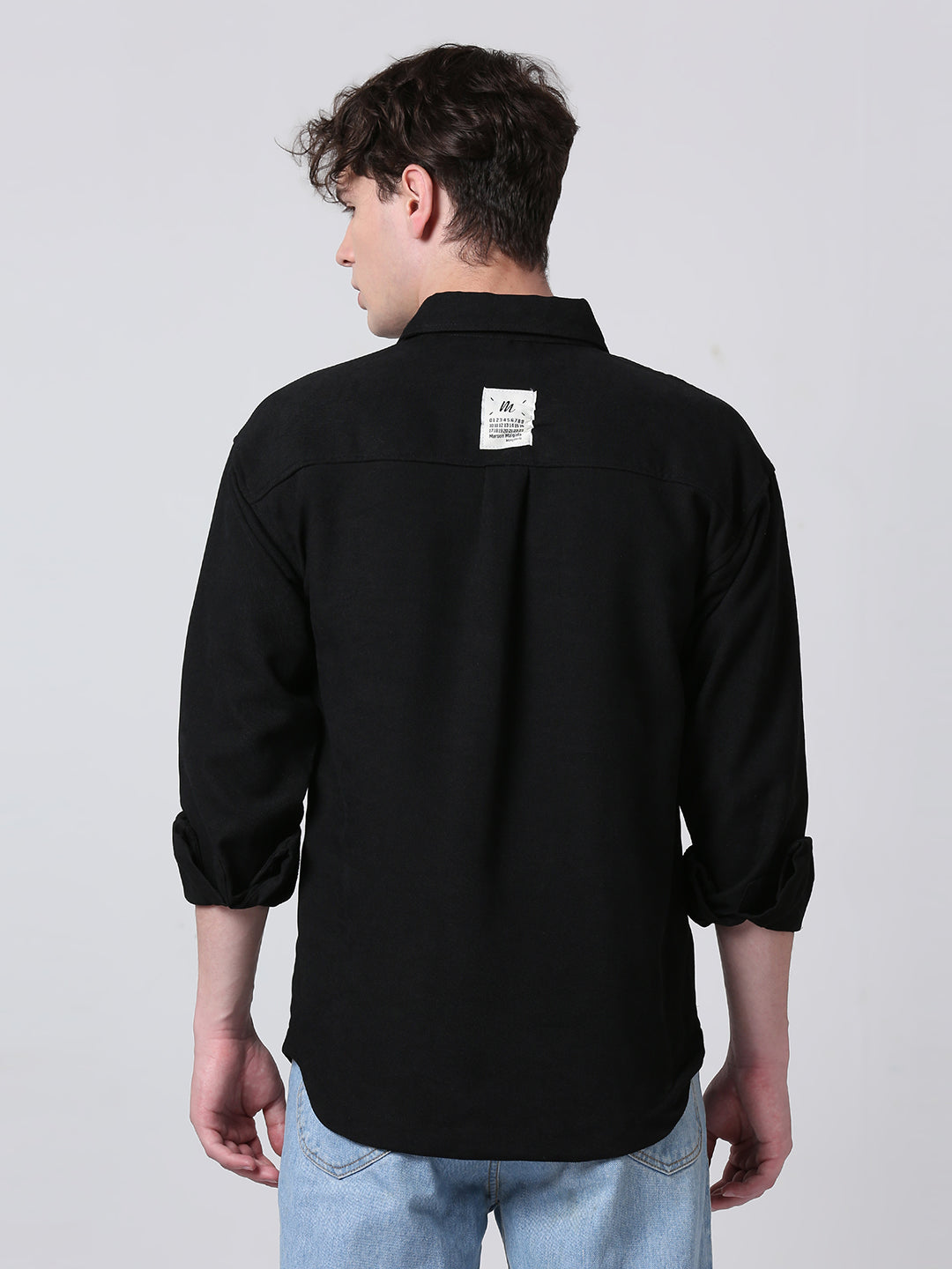 ThreadArt Black Shirt - Pocket Shirt