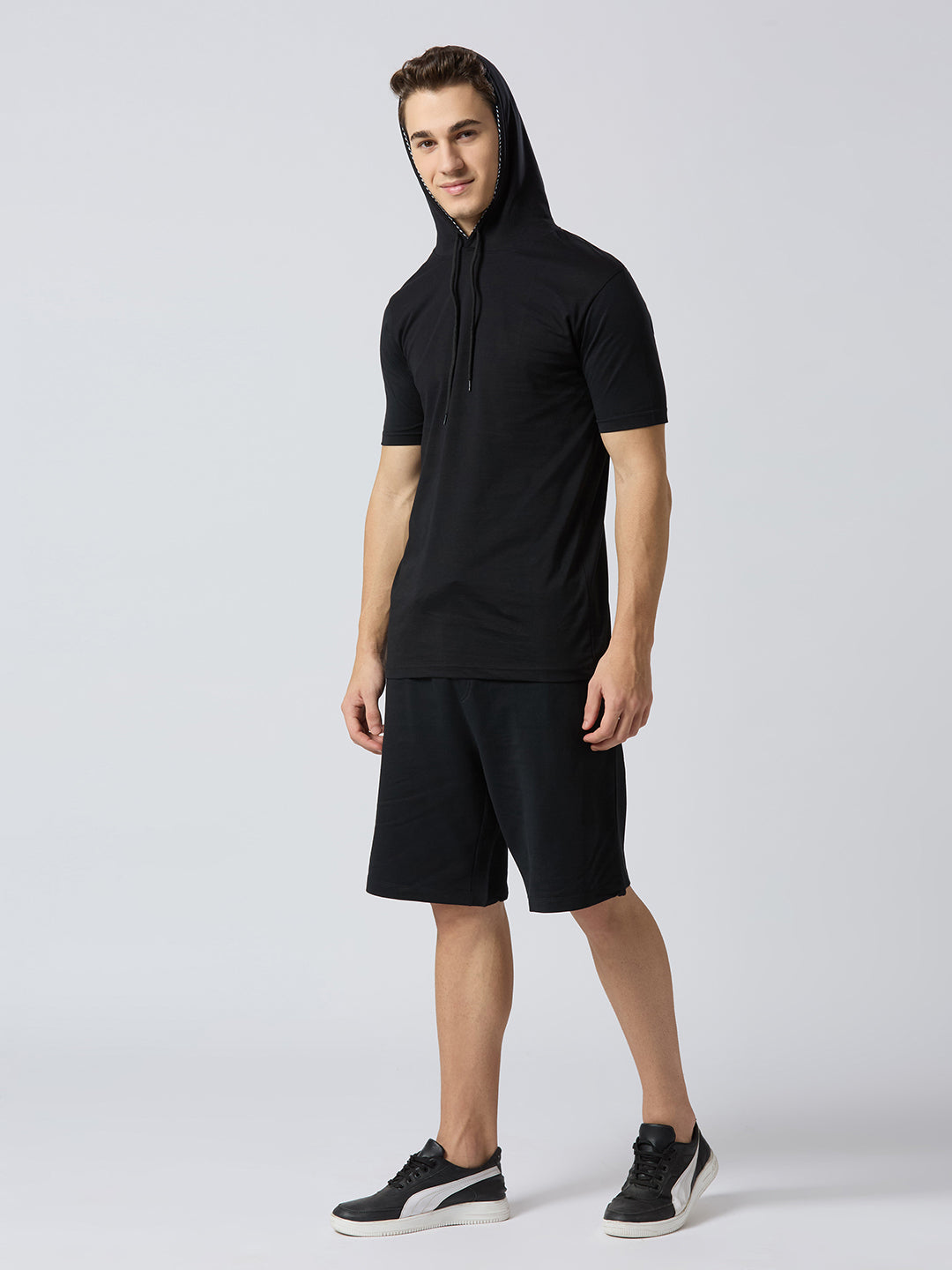 Black Hooded Co-Ord Set