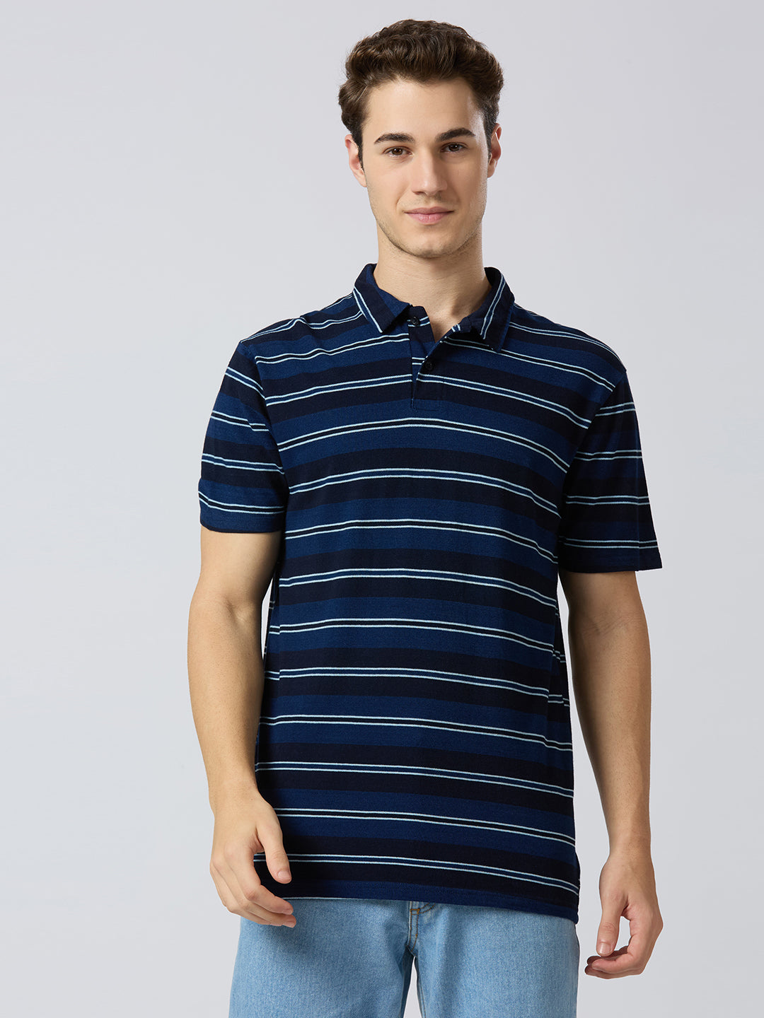 Striped Polo Tee