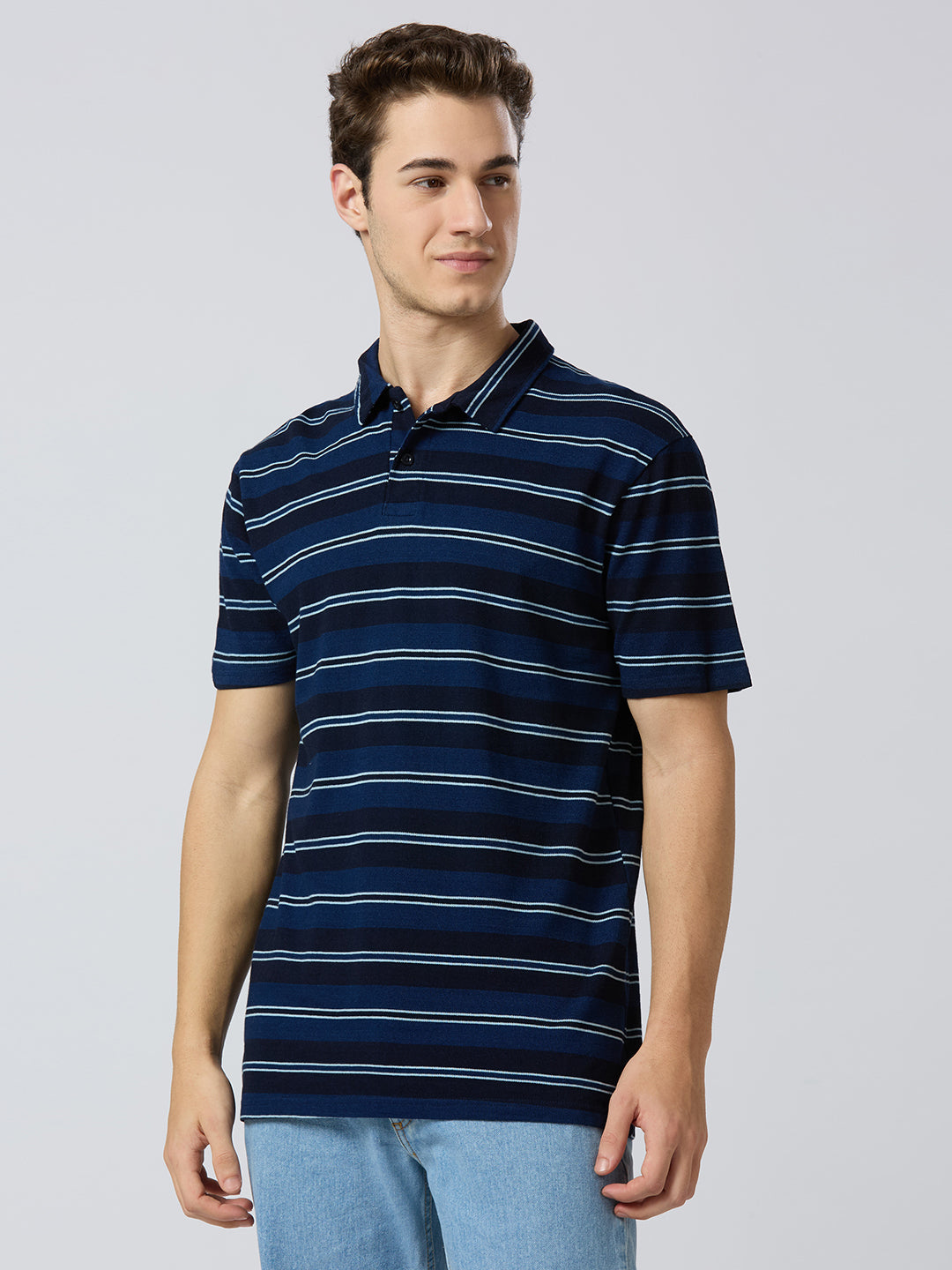 Striped Polo Tee