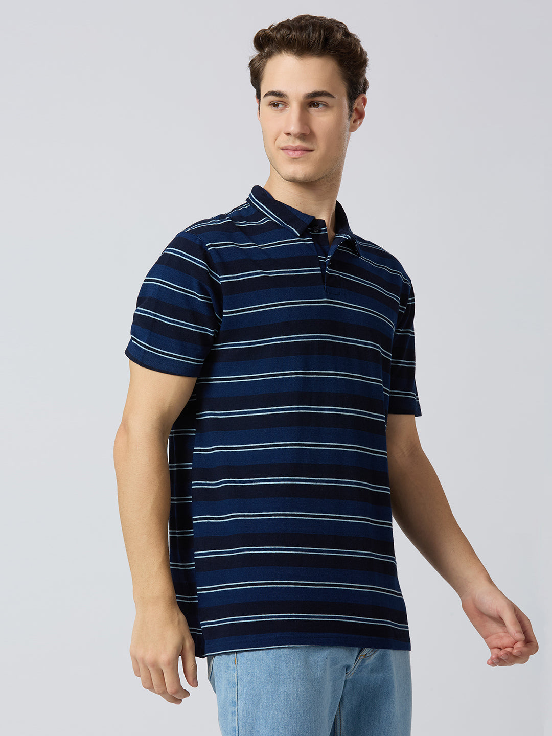 Striped Polo Tee