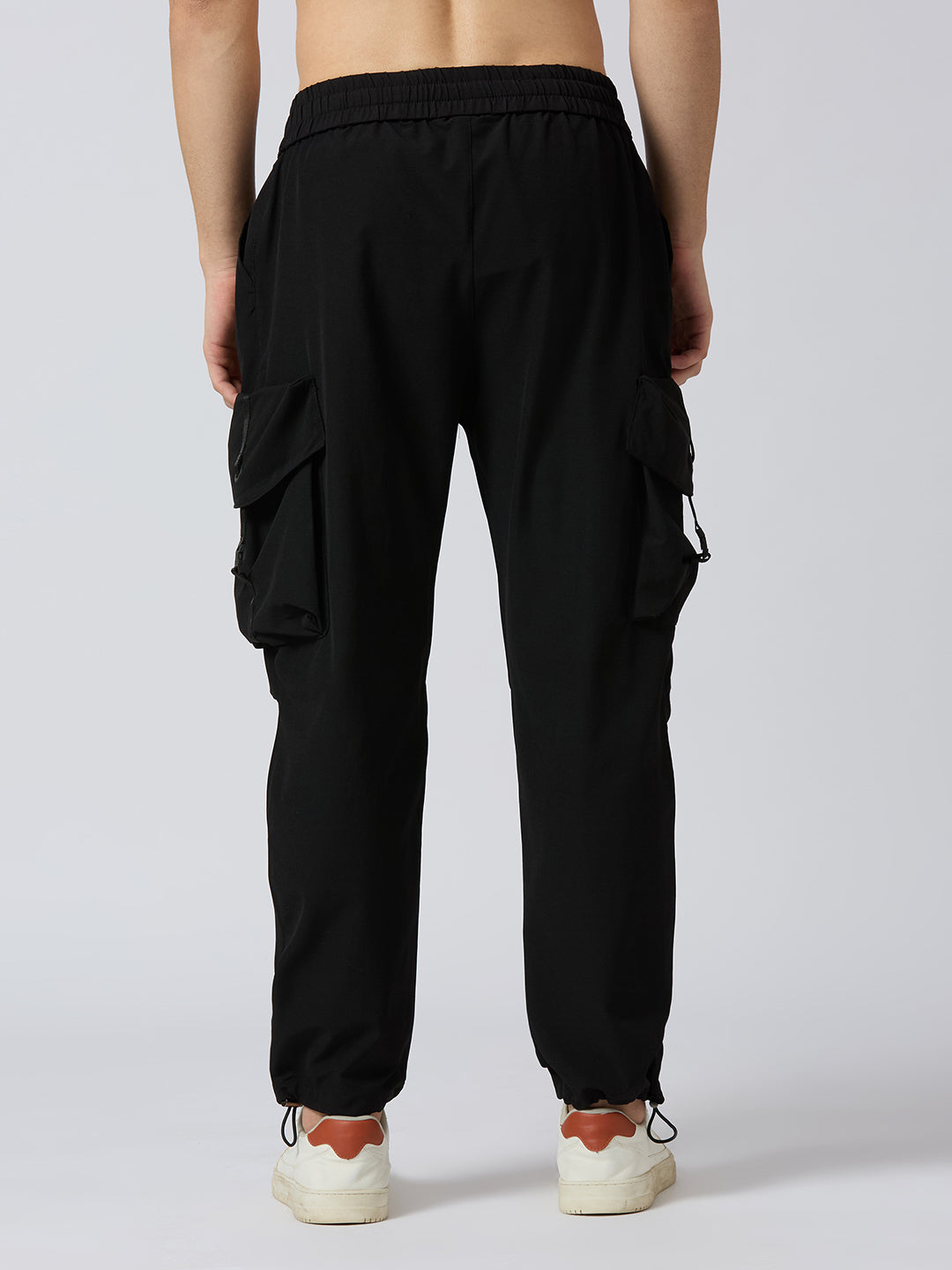 Black Cargo Loose Fit Pants