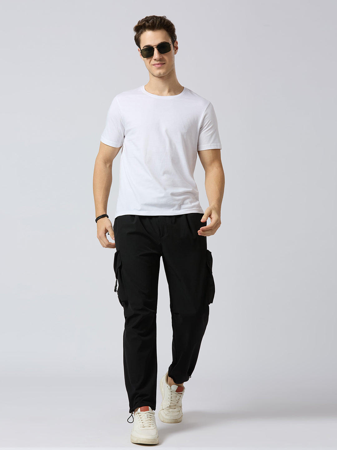 Black Cargo Loose Fit Pants