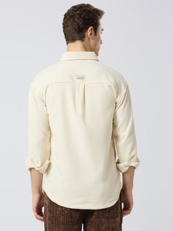 ThreadArt Beige Shirt - Pocket Shirt