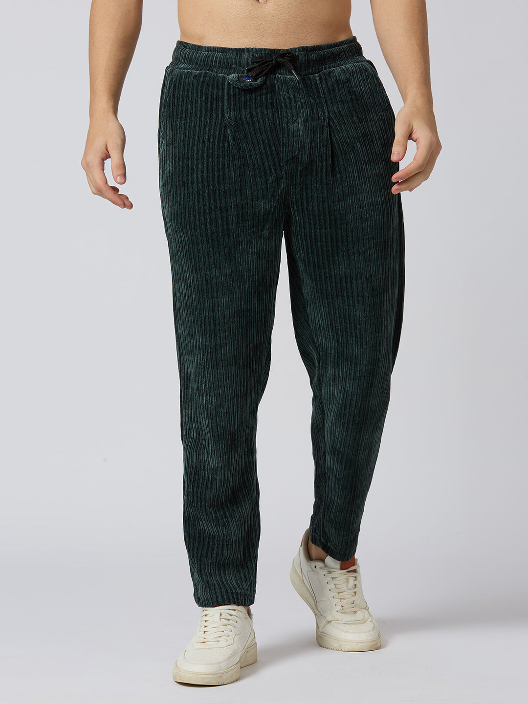 Bottle Green Corduroy Trousers