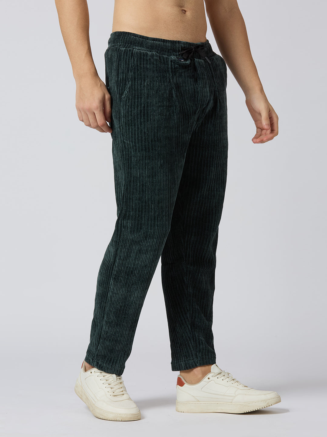 Bottle Green Corduroy Trousers