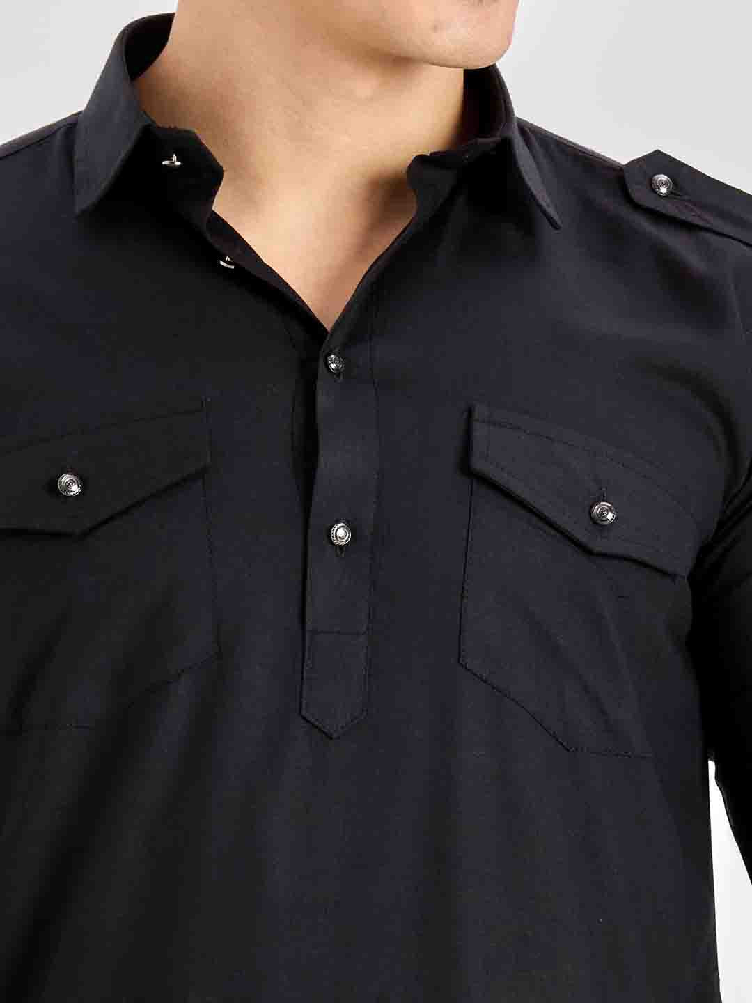 Black Pathani with Salwar