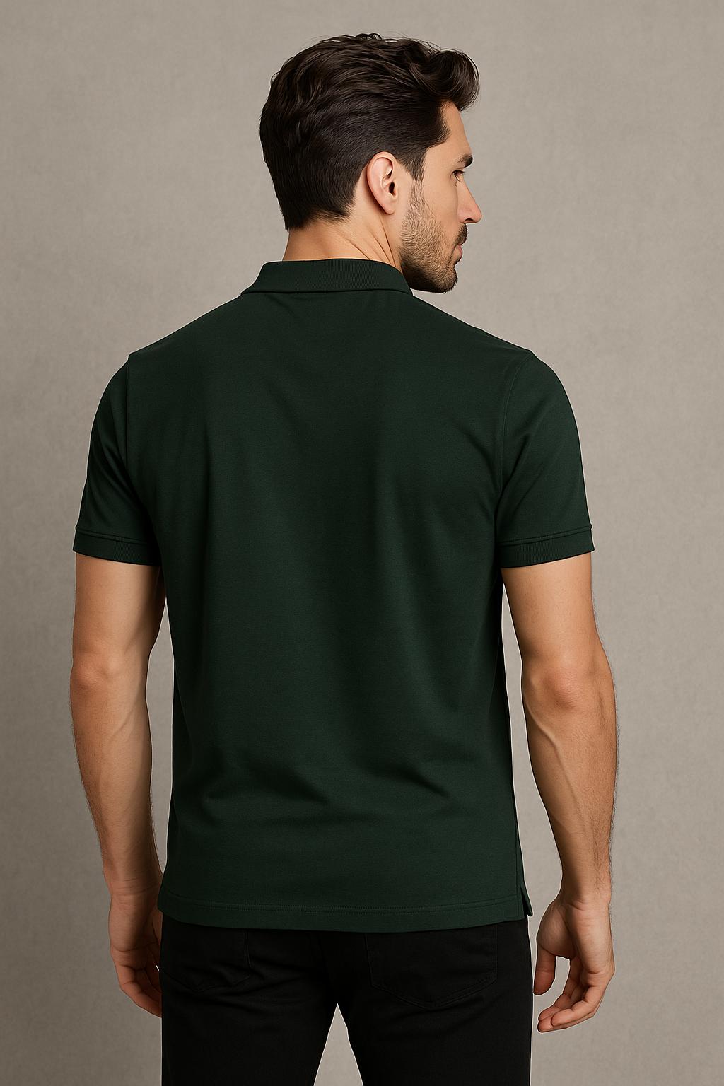 Dark Green Polo Tee