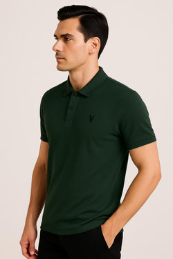 Dark Green Polo Tee