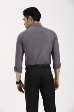 Smokey Lavender Formal Cotton-Poly Shirt